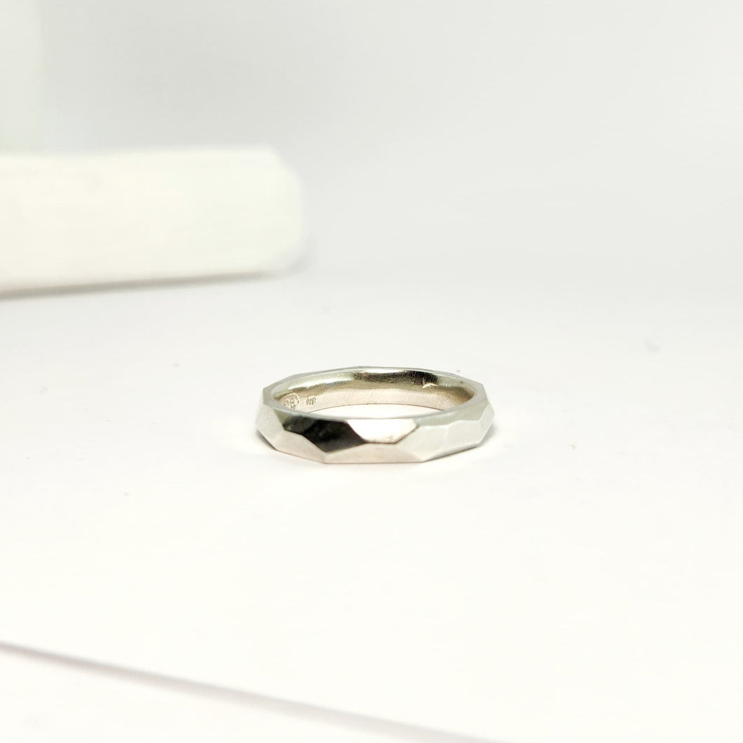 Angle Ring - Slim - Bright Silver