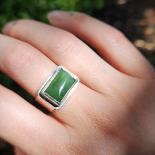 Load image into Gallery viewer, Jade and Silver Ring
