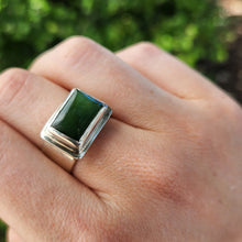 Load image into Gallery viewer, Jade and Silver Ring
